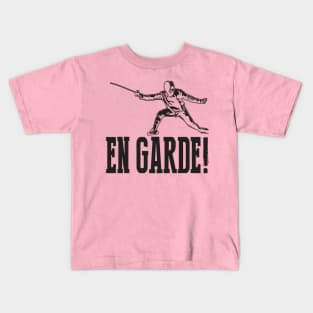 En Garde! (Black) Kids T-Shirt